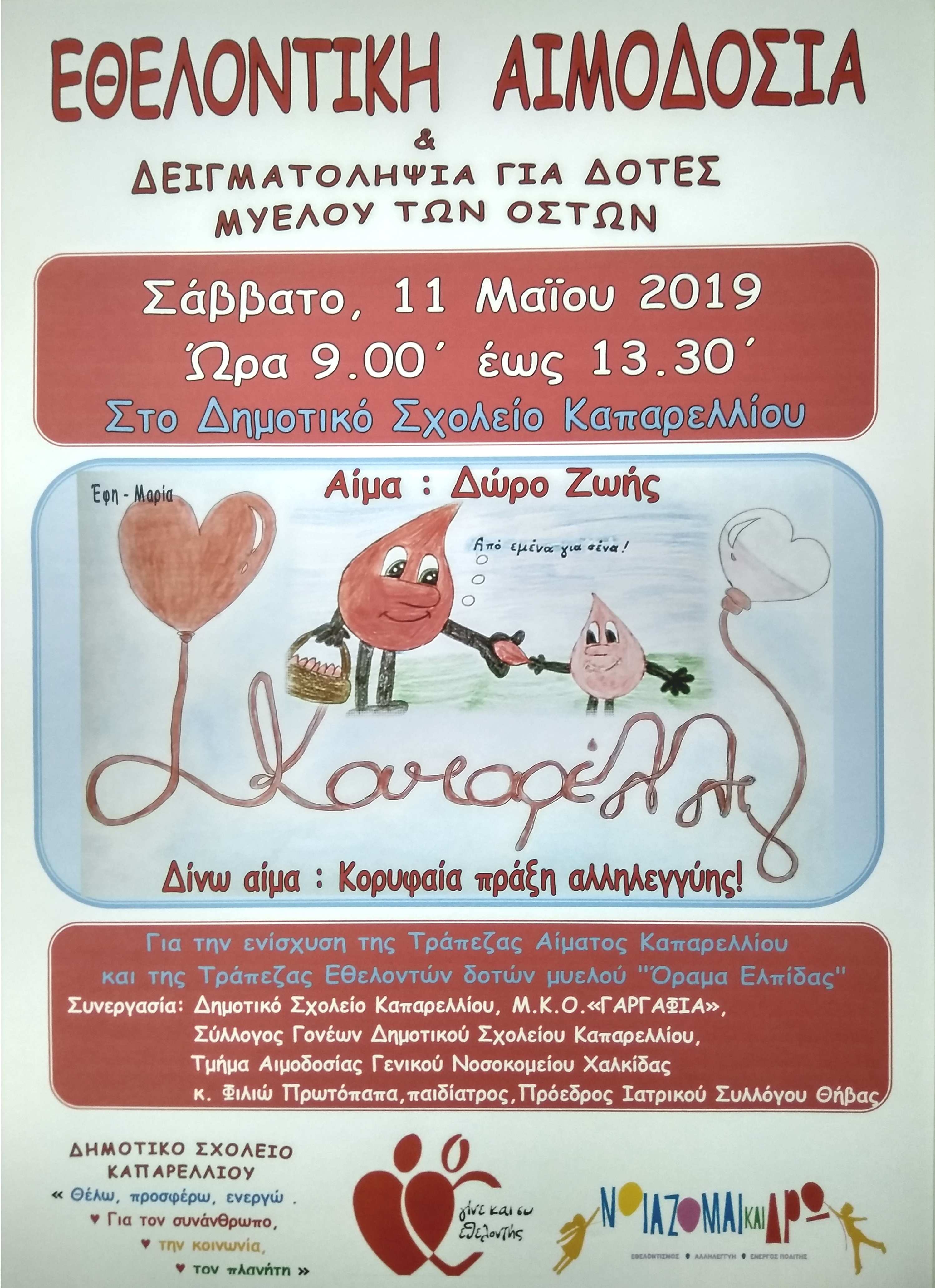 ΕΘΕΛΟΝΤΙΚΗ ΑΙΜΟΔΟΣΙΑ 11-05-2019
